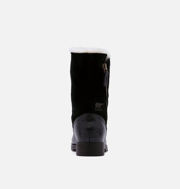 Sorel Barn Vinterkängor Svarta - Big Emelie™ Fold-Over - IAR-753809